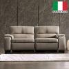 Balderico Transitional Leather Power Italian Sofa