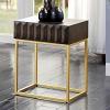 Augsburg Gold Steel Legs Side Table