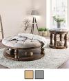 Mika Round Wooden Table Top Coffee Table