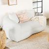 Isabella Faux Sheepskin Upholstered Loveseat