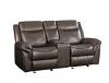 Lydia Motion Recliner Loveseat with USB & Console