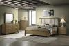 Amsbury 59-inch Upholstered Panel Bed Nutmeg