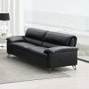 Eilene Leather Upholstered Loveseat