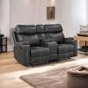 Hirah Motion Loveseat with Console & USB Port