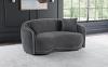 Brookside Velvet Upholstered Curved Loveseat
