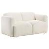 Dorset Fabric Upholstered Round Track Arm Loveseat