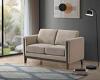 Islington Fabric Upholstered Panel Arm Loveseat