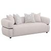 Jeanette 84-inch Fabric Upholstered Round Arm Sofa