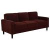 Ruth 77-inch Fabric Upholstered Track Arm Sofa