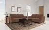 Selma Velvet Upholstered Crescent Arm Sofa