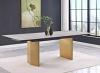 Vesa 97-inch Glass Top Extension Dining Table