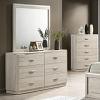 Farsund Contemporary Dresser with Stainless Steel Finger Pulls