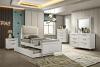 Lareina Contemporary Bed with Embossed Panels