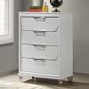 Lareina Contemporary Chest with Embossed Panels