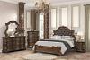 Leovanni Traditional Bed with Bombay Headboard Design