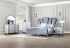 Melodi Parc Glam Bed with Padded Channel Headboard