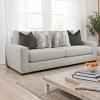 Romsey Transitional Track Arm Loveseat with Padded Sides and Back