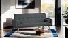 Reno Contemporary Futon Sofa with Biscuit Tufting