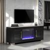 60" Ashbourne Contemporary TV Stand w/ Fire Place
