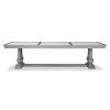 96" Harvest Marble Top Dining Table - Ash Grey