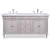 72" Seville Double Sink Chest Bathroom Vanity