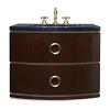 28" Cirque Wall Sink Chest - Dark Walnut Bathroom Vanity
