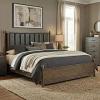 Newent Mid-Century Modern Dark Walnut Bed