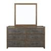 Newent Mid-Century Modern Dark Walnut Dresser