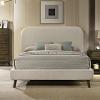 Heswall Mid-Century Modern Rustic Oak Bed