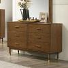 Ripley Mid-Century Modern Walnut Dresser