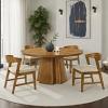 Orsino Organic Modern Walnut Round Dining Table