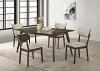 Huttwil Mid-Century Modern Dark Walnut Dining Table