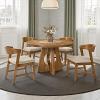 Ozark Organic Modern Walnut Round Dining Table