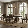 Casoria Rustic Dark Walnut Dining Table