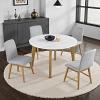 Mandier Transitional Natural Round Table