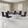 Horley 80" Silver Frame Dining Table