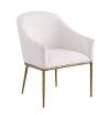 Balvi Contemporary Matte Gold Arm Chair