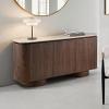 Kronus Contemporary Walnut Server