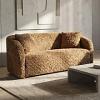 Orevis Contemporary Brown Loveseat