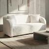 Orevis Contemporary White Loveseat