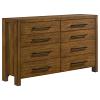 Adderley Panel Cream and Warm Brown Dresser