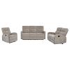Hamilton Chenille Manual Reclining Sand Sofa