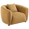 Aleisha Fabric Upholstered Mustard Yellow Accent Chair