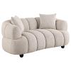 Whitney Tufted Woven Fabric Upholstered Loveseat