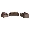 Amador Upholstered Track Arm Chocolate Sofa