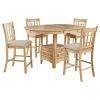 Lavon Oval Counter Height Light Oak Dining Table