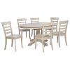 Orrison Oval Extension Leaf Light Linen Dining Table