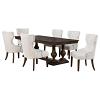 Ridgewell Rectangular Trestle Dark Oak Dining Table