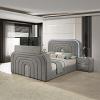 Shelyn Gray Teddy Sherpa Platform Bed