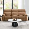 Chavis Brown Leather Aire Power Motion Reclining Sofa